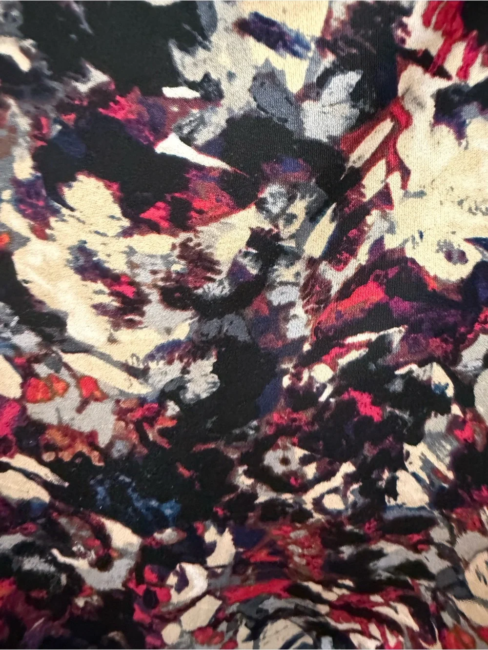 Kasper Black Midi Dress with Pink and Cream Floral Print - Picture 2 of 4